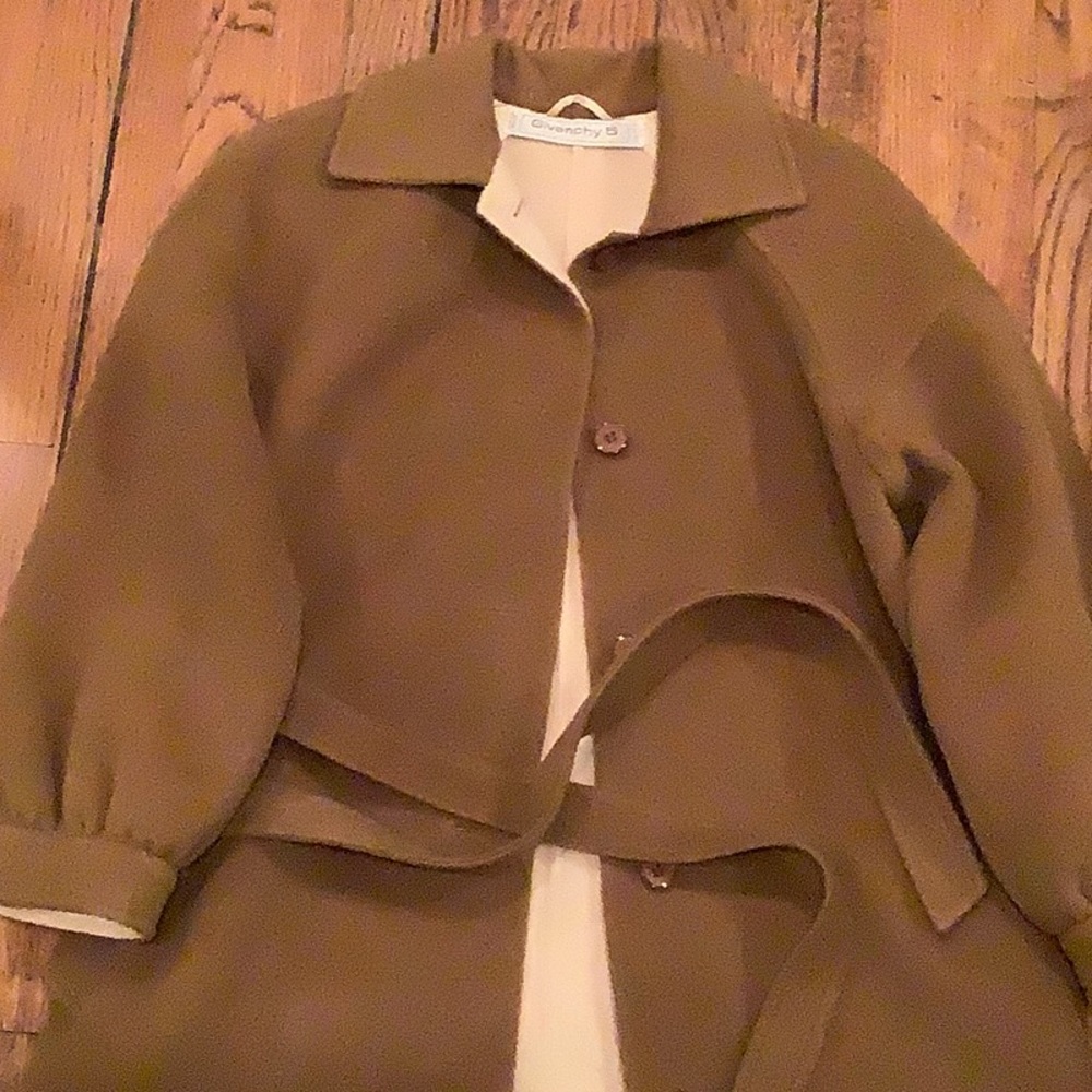 Givenchy vintage cashmere trench coat NEW perfect 1972